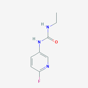 molecular formula C8H10FN3O B13141861 1-Ethyl-3-(6-fluoropyridin-3-yl)urea 