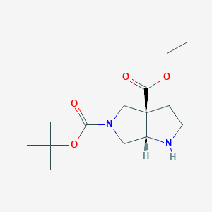 5-tert-Butyl3a-ethylhexahydropyrrolo[3,4-b]pyrrole-3a,5(1H)-dicarboxylate