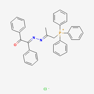 (2-((2-Oxo-1,2-diphenylethylidene)hydrazono)propyl)triphenylphosphonium chloride