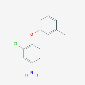 molecular formula C13H12ClNO B1314189 3-Chloro-4-(3-methylphenoxy)aniline CAS No. 56966-56-4