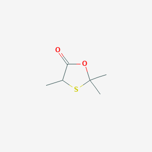 molecular formula C6H10O2S B1314191 2,2,4-三甲基-1,3-恶噻烷-5-酮 CAS No. 60822-65-3