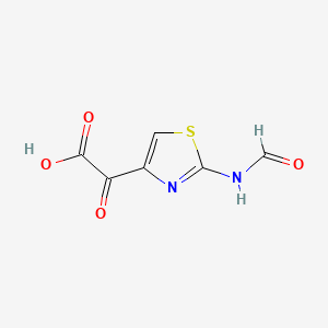 molecular formula C6H4N2O4S B1314193 2-(2-甲酰胺噻唑-4-基)-2-氧代乙酸 CAS No. 64987-06-0