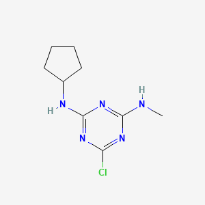 6-Chloro-N-cyclopentyl-N'-methyl-1,3,5-triazine-2,4-diamine