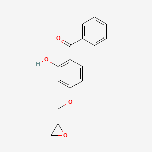 molecular formula C16H14O4 B1314194 甲苯酮，[2-羟基-4-(环氧甲氧基)苯基]苯基- CAS No. 19389-82-3