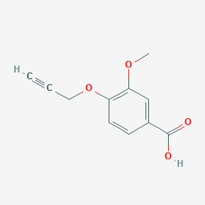 molecular formula C11H10O4 B1314195 3-甲氧基-4-(丙-2-炔氧基)苯甲酸 CAS No. 85680-64-4