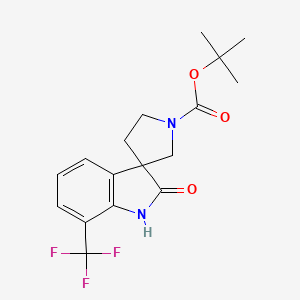 tert-Butyl 2-oxo-7-(trifluoromethyl)spiro[indoline-3,3'-pyrrolidine]-1'-carboxylate