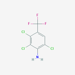 molecular formula C7H3Cl3F3N B1314201 2,3,6-三氯-4-(三氟甲基)苯胺 CAS No. 86399-04-4