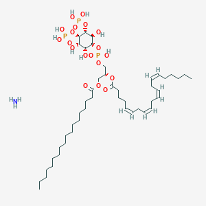 azane;[(2R)-1-[hydroxy-[(1R,2R,3S,4R,5R,6S)-2,3,6-trihydroxy-4,5-diphosphonooxycyclohexyl]oxyphosphoryl]oxy-3-octadecanoyloxypropan-2-yl] (5Z,8Z,11Z,14Z)-icosa-5,8,11,14-tetraenoate