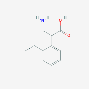 molecular formula C11H15NO2 B13142032 3-Amino-2-(2-ethylphenyl)propanoic acid 