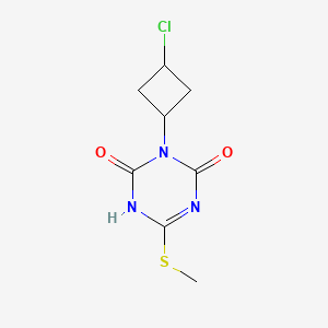 3-(3-Chlorocyclobutyl)-6-(methylsulfanyl)-1,3,5-triazine-2,4(1H,3H)-dione