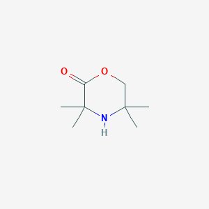 molecular formula C8H15NO2 B1314206 3,3,5,5-四甲基吗啉-2-酮 CAS No. 90032-83-0