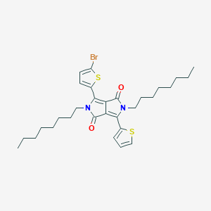 molecular formula C30H39BrN2O2S2 B13142080 3-(5-Bromothiophen-2-yl)-2,5-dioctyl-6-(thiophen-2-yl)pyrrolo[3,4-c]pyrrole-1,4(2H,5H)-dione 