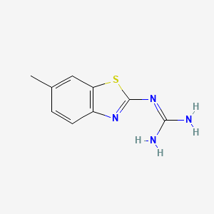 molecular formula C9H10N4S B1314210 N-(6-methyl-1,3-benzothiazol-2-yl)guanidine CAS No. 86328-44-1