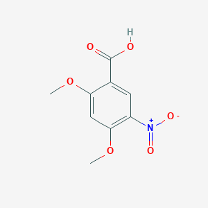molecular formula C9H9NO6 B1314218 2,4-diMethoxy-5-nitrobenzoic acid CAS No. 90564-41-3