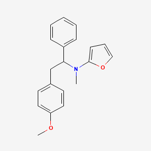 N-(2-(4-methoxyphenyl)-1-phenylethyl)-N-methylfuran-2-amine