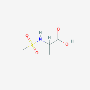 molecular formula C4H9NO4S B1314231 2-甲磺酰胺基丙酸 CAS No. 879123-60-1