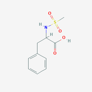 molecular formula C10H13NO4S B1314232 N-(甲磺酰基)-DL-苯丙氨酸 CAS No. 29268-15-3
