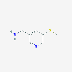 3-Pyridinemethanamine, 5-(methylthio)-