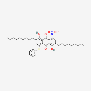 1,5-Dihydroxy-4-nitro-2,6-dinonyl-8-(phenylsulfanyl)anthracene-9,10-dione