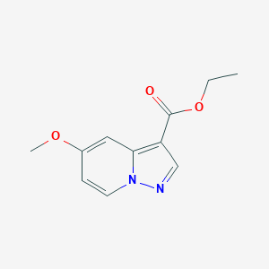 molecular formula C11H12N2O3 B1314243 5-甲氧基吡唑并[1,5-a]吡啶-3-甲酸乙酯 CAS No. 99446-53-4