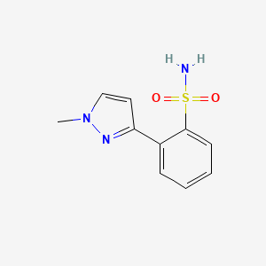 B1314263 2-(1-Methylpyrazol-3-yl)benzenesulfonamide CAS No. 87488-82-2
