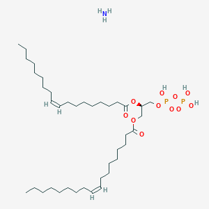 9-Octadecenoicacid(9Z)-,(1R)-1-(3,5,5-trihydroxy-3,5-dioxido-2,4-dioxa-3,5-diphosphapent-1-yl)-1,2-ethanediylester,diammoniumsalt