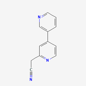 2-([3,4'-Bipyridin]-2'-yl)acetonitrile