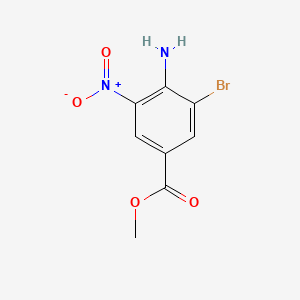 molecular formula C8H7BrN2O4 B1314272 4-氨基-3-溴-5-硝基苯甲酸甲酯 CAS No. 105655-17-2