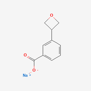 molecular formula C10H9NaO3 B13142726 Sodium3-(oxetan-3-yl)benzoate 