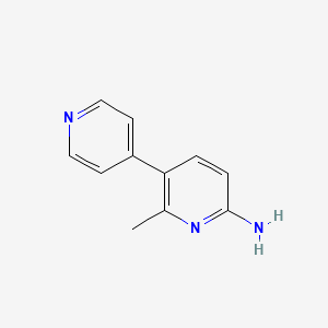 molecular formula C11H11N3 B13142729 2-Methyl-[3,4'-bipyridin]-6-amine CAS No. 88976-13-0