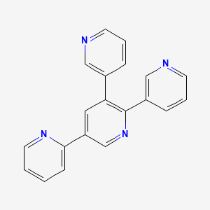 molecular formula C20H14N4 B13142735 5-pyridin-2-yl-2,3-dipyridin-3-ylpyridine 