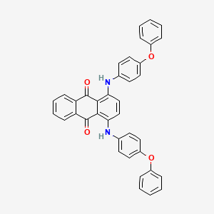 molecular formula C38H26N2O4 B13142752 1,4-Bis(p-phenoxyanilino)anthraquinone CAS No. 73598-77-3