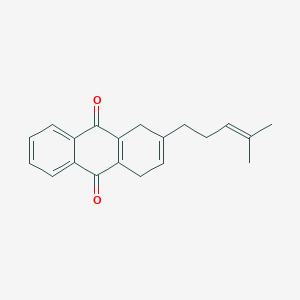 2-(4-Methylpent-3-en-1-yl)-1,4-dihydroanthracene-9,10-dione