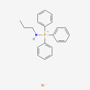 molecular formula C21H23BrNP B13142778 Triphenyl(propylamino)phosphonium bromide 