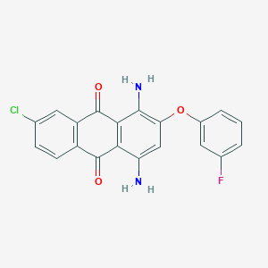 1,4-Diamino-7-chloro-2-(3-fluorophenoxy)anthracene-9,10-dione