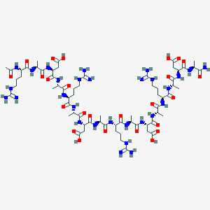 molecular formula C66H113N29O25 B13142785 Ac-Arg-Ala-Asp-Ala-Arg-Ala-Asp-Ala-Arg-Ala-Asp-Ala-Arg-Ala-Asp-Ala-NH2 