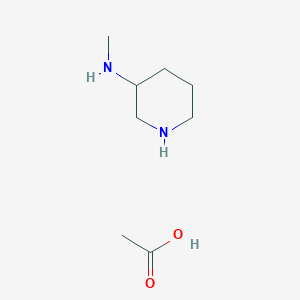 molecular formula C8H18N2O2 B13142789 N-Methylpiperidin-3-amineacetate 