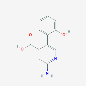 2-Amino-5-(2-hydroxyphenyl)isonicotinic acid