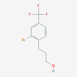 3-(2-Bromo-4-(trifluoromethyl)phenyl)propan-1-ol