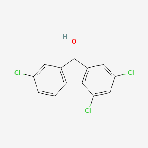 Fluoren-9-ol, 2,4,7-trichloro-