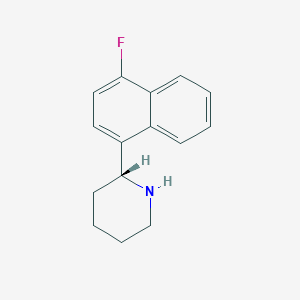 Piperidine,2-(4-fluoro-1-naphthalenyl)-,(2R)-