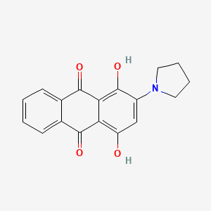 1,4-Dihydroxy-2-(pyrrolidin-1-yl)anthracene-9,10-dione