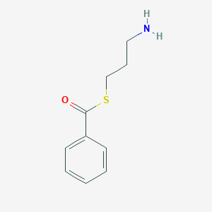 molecular formula C10H13NOS B13143668 S-(3-Aminopropyl) benzenecarbothioate CAS No. 88313-86-4