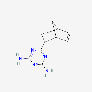 molecular formula C10H13N5 B13143715 6-(Bicyclo[2.2.1]hept-5-en-2-yl)-1,3,5-triazine-2,4-diamine CAS No. 1919-52-4