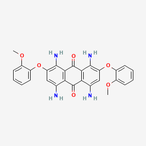 1,4,5,8-Tetraamino-2,7-bis(2-methoxyphenoxy)anthracene-9,10-dione