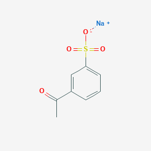 molecular formula C8H7NaO4S B13143738 Sodium3-acetylbenzenesulfonate 