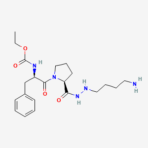 1-Ethoxycarbonyl-d-phe-pro-2(4-aminobutyl)hydrazine