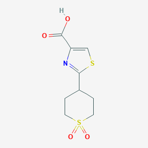 2-(1,1-Dioxidotetrahydro-2H-thiopyran-4-yl)thiazole-4-carboxylic acid