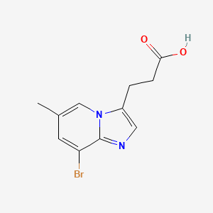 3-(8-Bromo-6-methylimidazo[1,2-a]pyridin-3-yl)propanoicacid