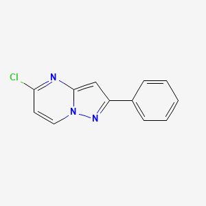 molecular formula C12H8ClN3 B13143950 5-Chloro-2-phenylpyrazolo[1,5-a]pyrimidine CAS No. 1029720-21-5